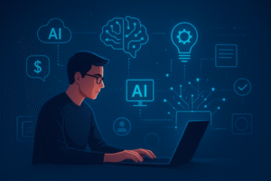 AI Freelance Platforms and Tools Concept